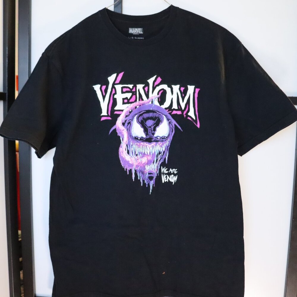 Marvel Venom T-Shirt – Men's Large (Fits Like Medium. Comic - Movie - TV Cartoon